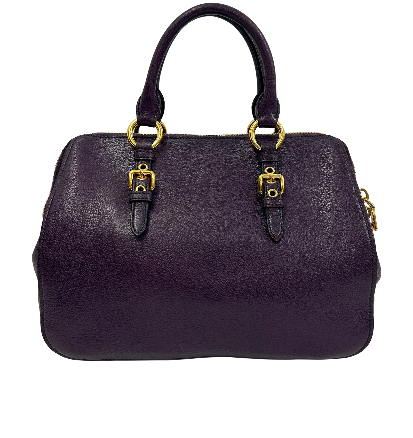 Madras Doctor Bag con Correa, 420&euro;, Bolso, Morado, Animal - Piel, Vista trasera